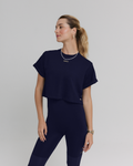 CROPPED T-SHIRT MOON COTTON™ OUT OF THE BLUE