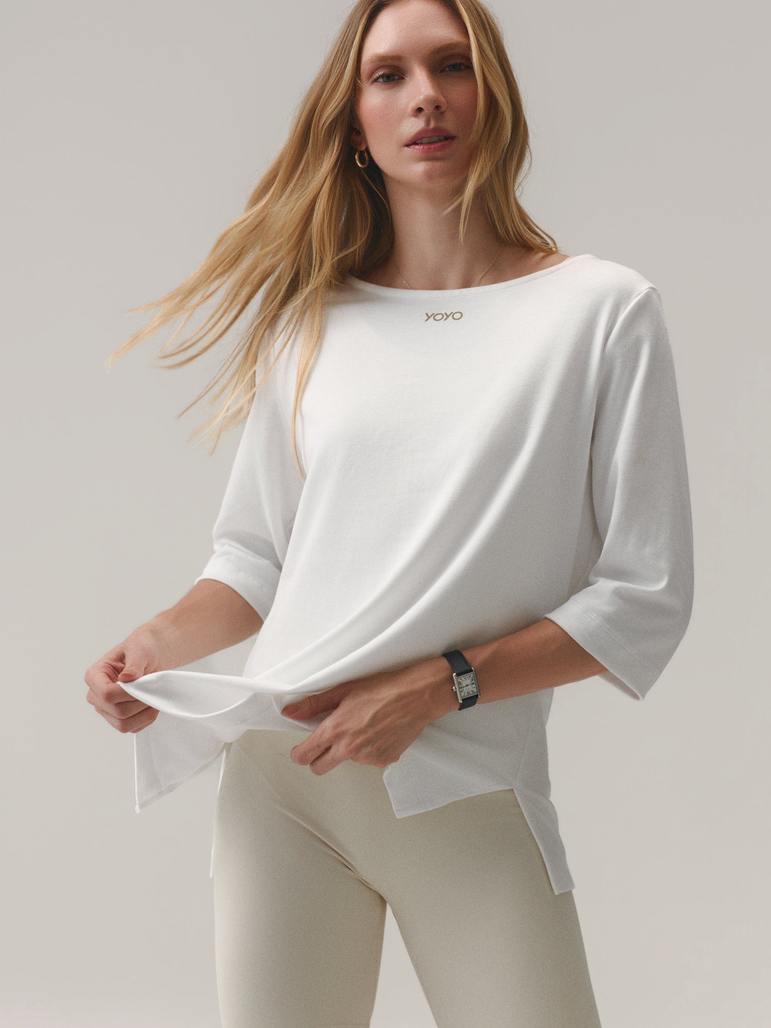 LONG SLEEVE TEE CLOUD COTTON™ WARM SUGAR