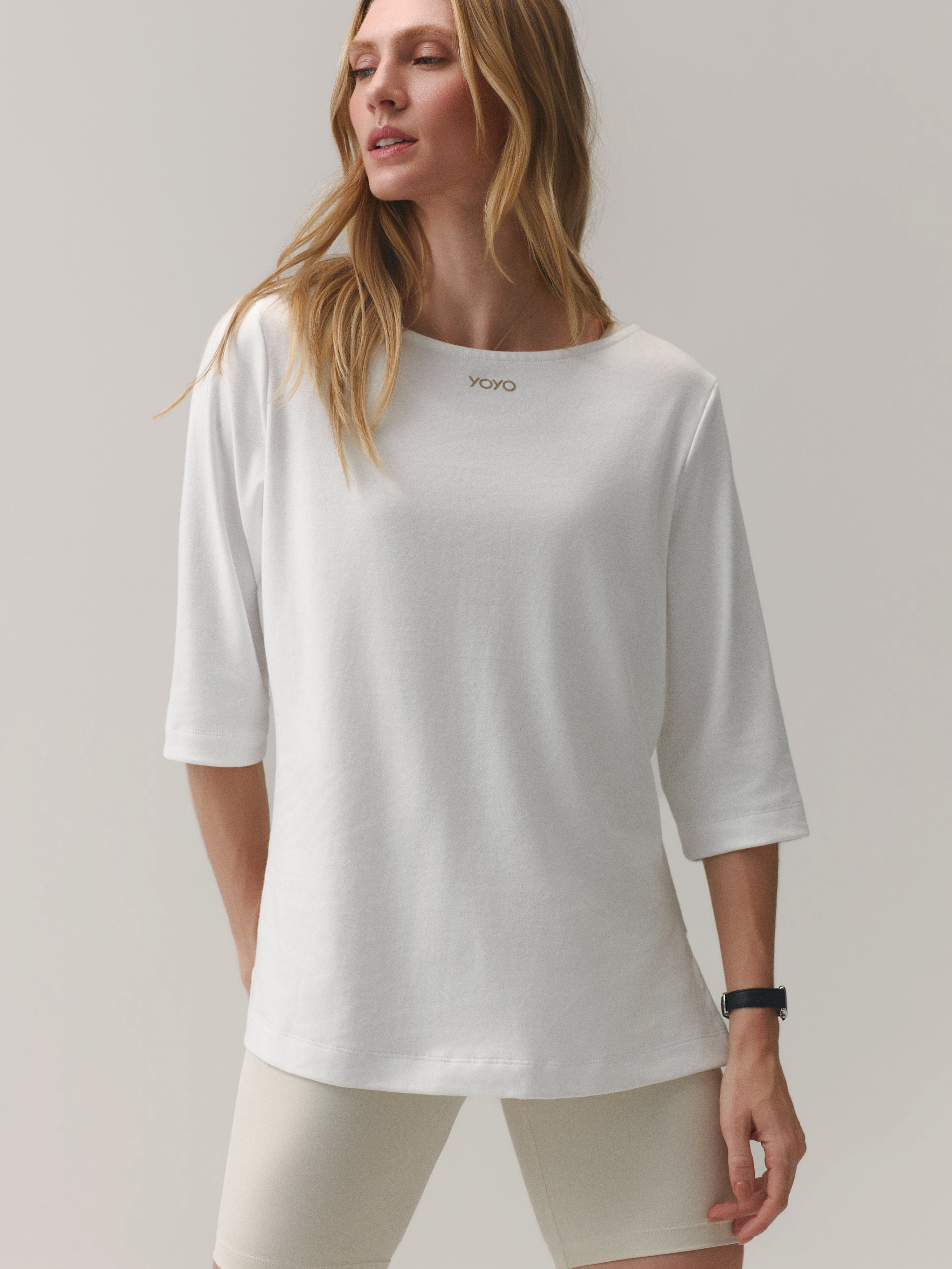 LONG SLEEVE TEE CLOUD COTTON™ WARM SUGAR