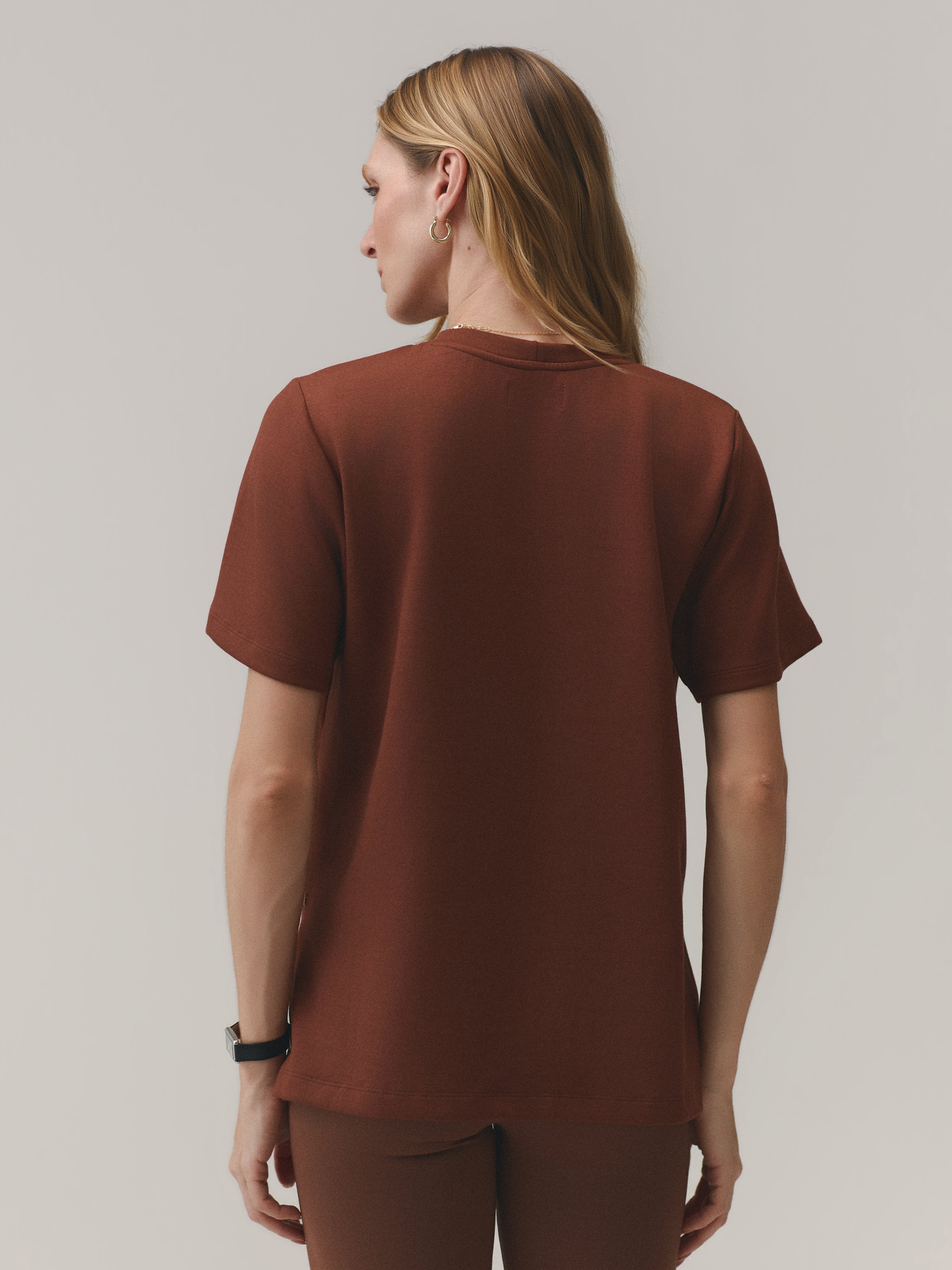 THE ESSENTIAL TEE MOON COTTON™ VELVET TRUFFLE
