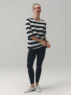 LONG SLEEVE TEE™ BOLD STRIPES WARM SUGAR/ OUT OF THE BLUE