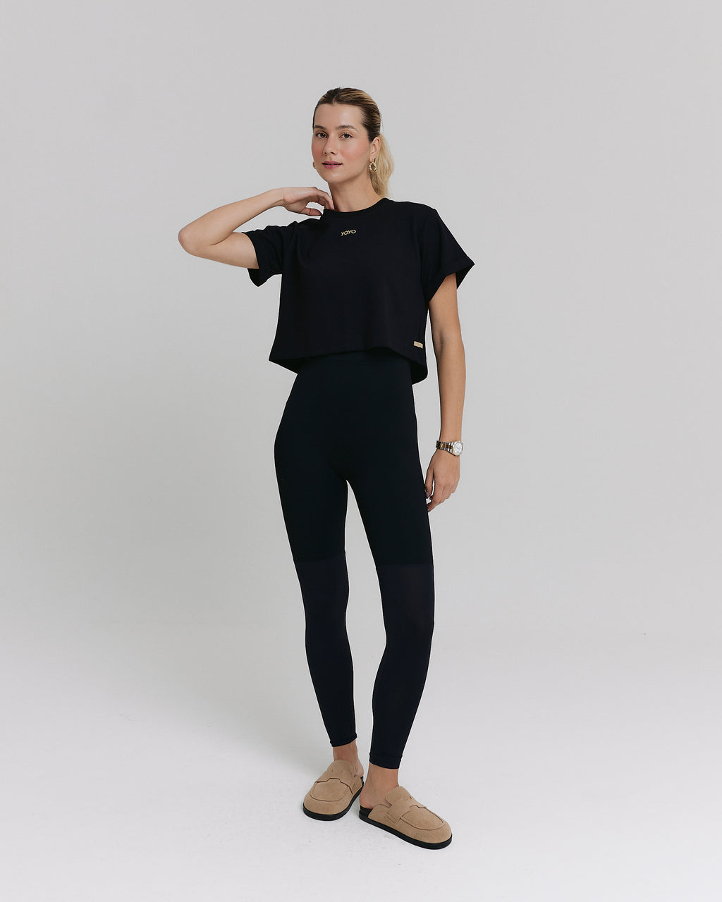 CROPPED T-SHIRT MOON COTTON™ MIDNIGHT