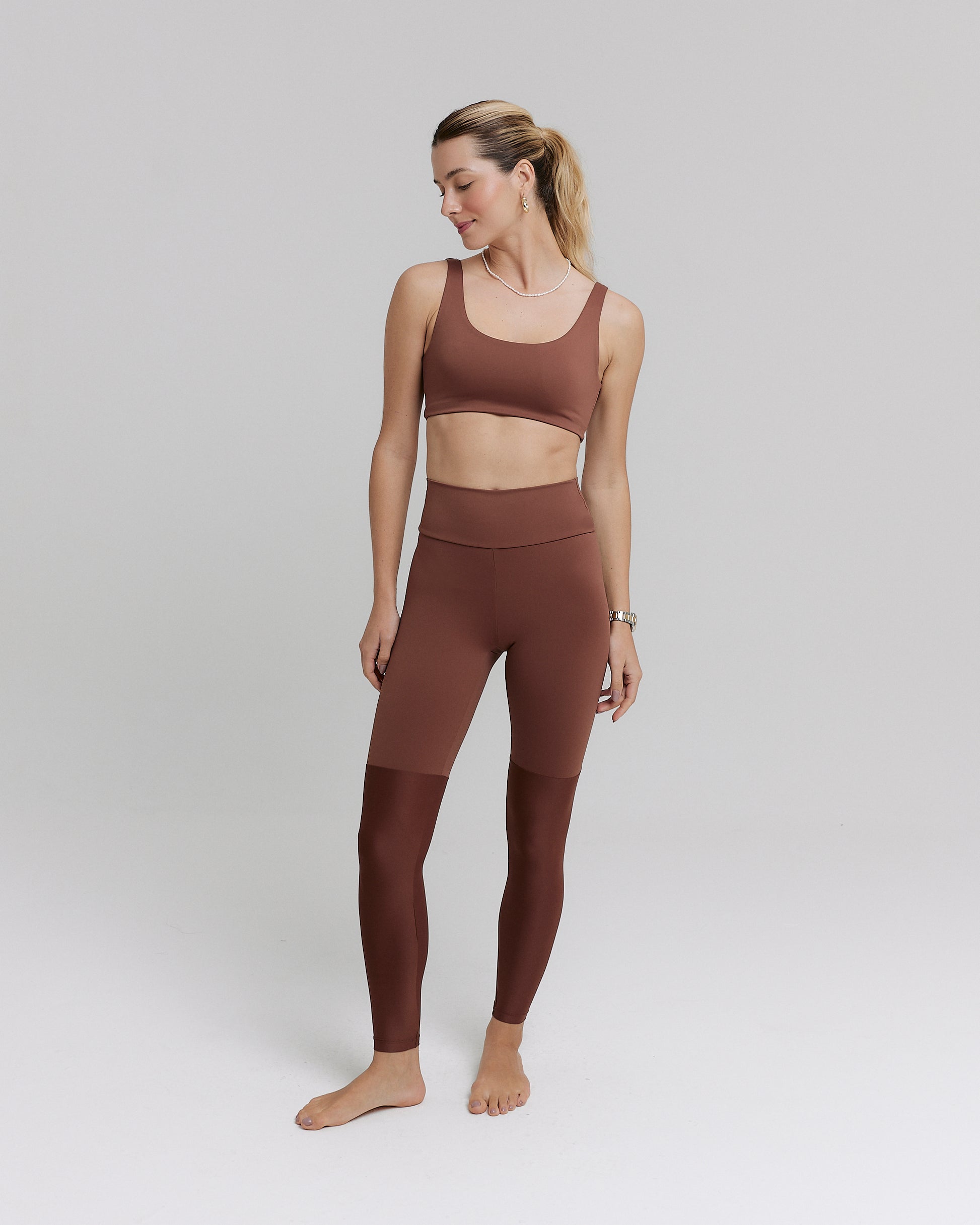 LEGGING COMPRESSILK™ VELVET TRUFFLE