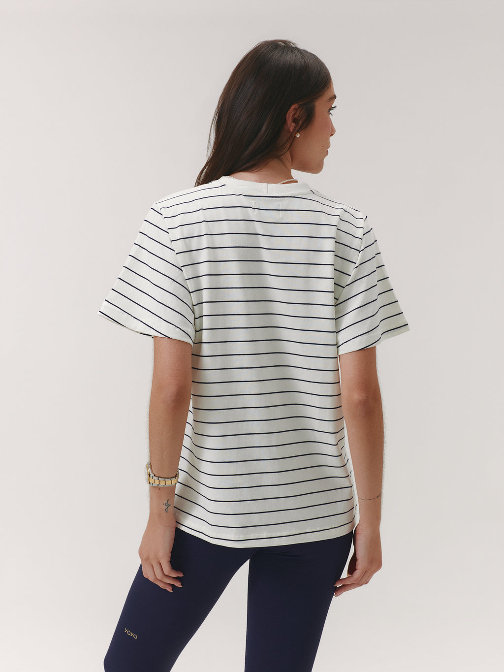 THE ESSENTIAL TEE CLOUD COTTON™ WARM SUGAR/ OUT OF THE BLUE